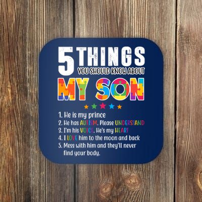 Five Things You Should Know About My Son Autism Coaster