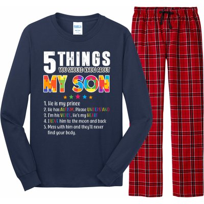 Five Things You Should Know About My Son Autism Long Sleeve Pajama Set