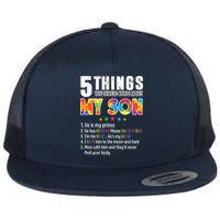 Five Things You Should Know About My Son Autism Flat Bill Trucker Hat