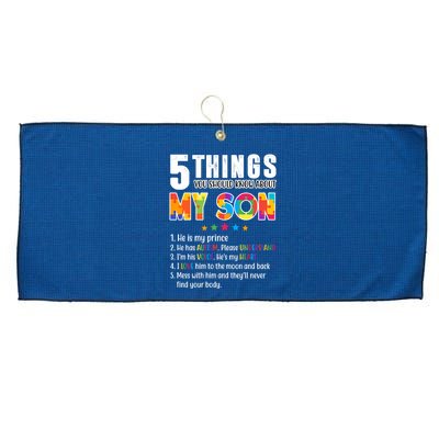 Five Things You Should Know About My Son Autism Large Microfiber Waffle Golf Towel