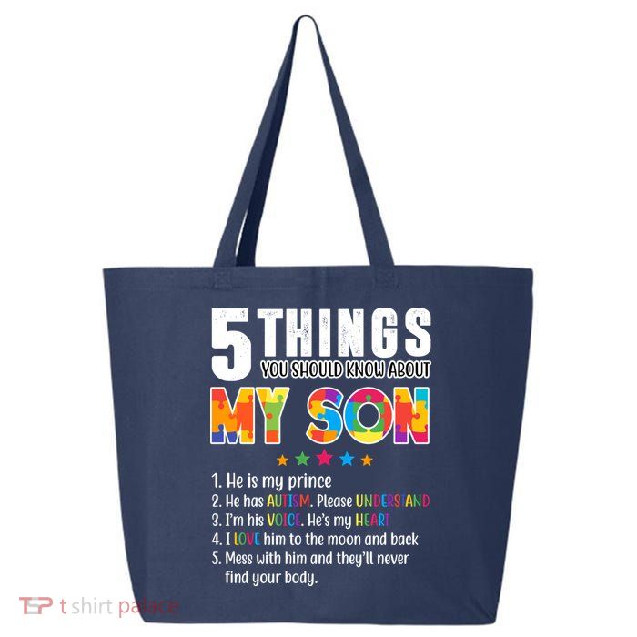 Five Things You Should Know About My Son Autism 25L Jumbo Tote