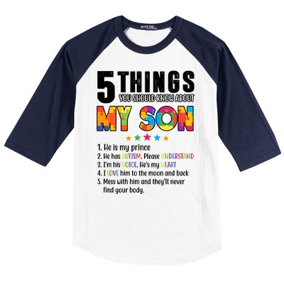 Five Things You Should Know About My Son Autism Baseball Sleeve Shirt