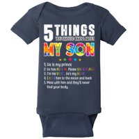 Five Things You Should Know About My Son Autism Baby Bodysuit