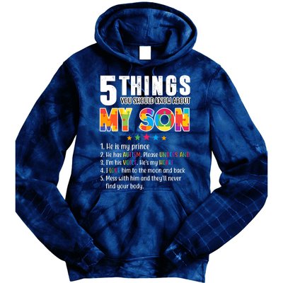 Five Things You Should Know About My Son Autism Tie Dye Hoodie