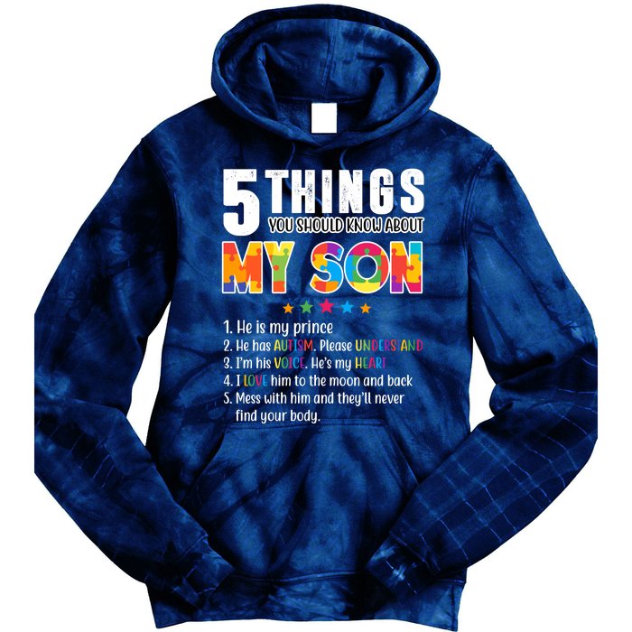 Five Things You Should Know About My Son Autism Tie Dye Hoodie