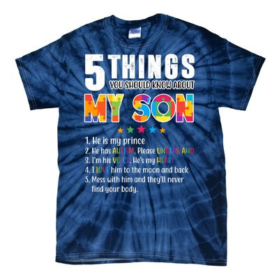 Five Things You Should Know About My Son Autism Tie-Dye T-Shirt