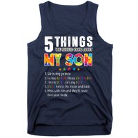 Five Things You Should Know About My Son Autism Tank Top