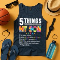 Five Things You Should Know About My Son Autism Tank Top