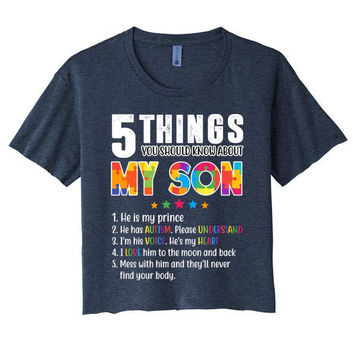 Five Things You Should Know About My Son Autism Crop Top