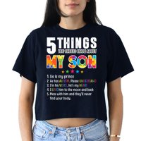 Five Things You Should Know About My Son Autism Crop Top