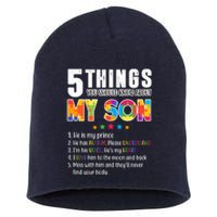 Five Things You Should Know About My Son Autism Short Acrylic Beanie