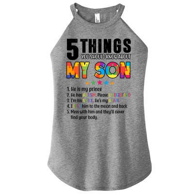 Five Things You Should Know About My Son Autism Women's Perfect Tri Rocker Tank