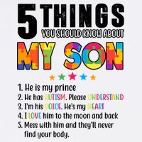Five Things You Should Know About My Son Autism Garment-Dyed Sweatshirt