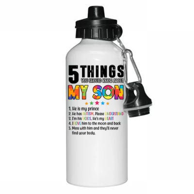 Five Things You Should Know About My Son Autism Aluminum Water Bottle