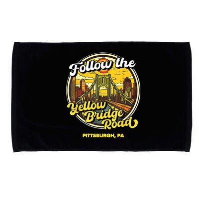 Follow The Yellow Bridge Road Pittsburgh Fan Microfiber Hand Towel