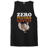 Funny Turkey Zero Plucks Given Thanksgiving PosiCharge Competitor Tank