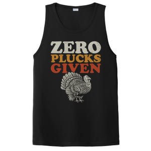 Funny Turkey Zero Plucks Given Thanksgiving Gift PosiCharge Competitor Tank