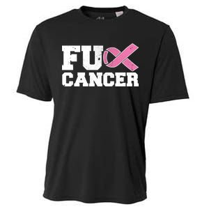 FU Cancer Funny Breast Cancer Awareness Cooling Performance Crew T-Shirt