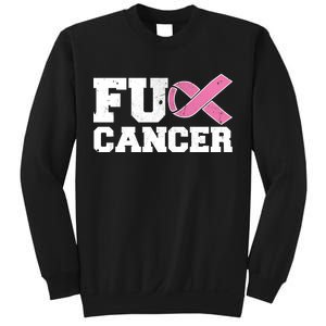 FU Cancer Funny Breast Cancer Awareness Sweatshirt