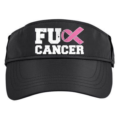 FU Cancer Funny Breast Cancer Awareness Adult Drive Performance Visor