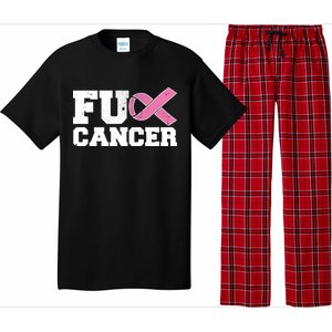 FU Cancer Funny Breast Cancer Awareness Pajama Set