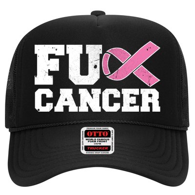 FU Cancer Funny Breast Cancer Awareness Trucker Hat