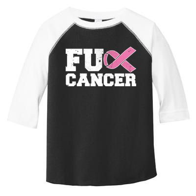 FU Cancer Funny Breast Cancer Awareness Toddler Fine Jersey T-Shirt