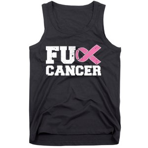 FU Cancer Funny Breast Cancer Awareness Tank Top