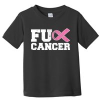 FU Cancer Funny Breast Cancer Awareness Toddler T-Shirt