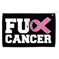 FU Cancer Funny Breast Cancer Awareness Grommeted Golf Towel