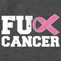 FU Cancer Funny Breast Cancer Awareness Vector Backpack