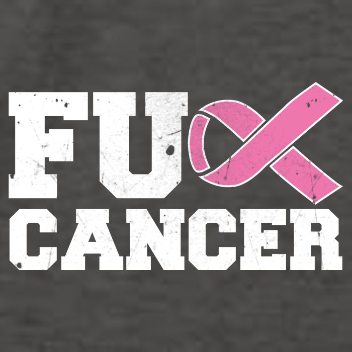 FU Cancer Funny Breast Cancer Awareness Vector Backpack