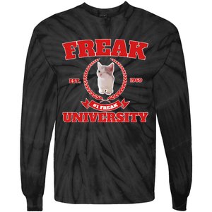 Freak University #1 Freak Cat Est 1969 Tie-Dye Long Sleeve Shirt