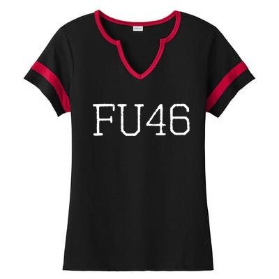 FU46 Anti Joe Biden Ladies Halftime Notch Neck Tee