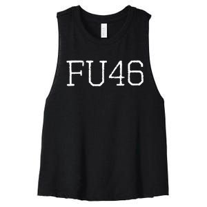 FU46 Anti Joe Biden Women's Racerback Cropped Tank