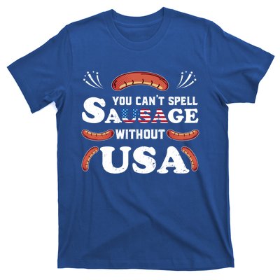 Funny Usa 4th Of July Sausage Bbq Family Outfit Costume Gift T-Shirt