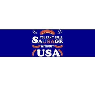 Funny Usa 4th Of July Sausage Bbq Family Outfit Costume Gift Bumper Sticker