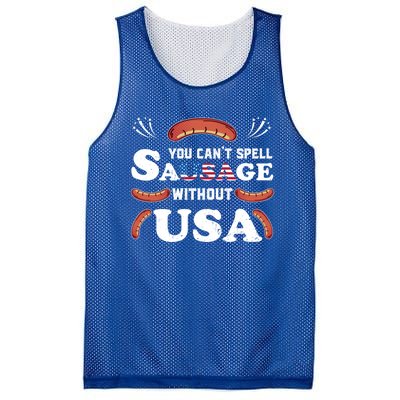 Funny Usa 4th Of July Sausage Bbq Family Outfit Costume Gift Mesh Reversible Basketball Jersey Tank