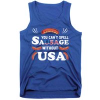 Funny Usa 4th Of July Sausage Bbq Family Outfit Costume Gift Tank Top