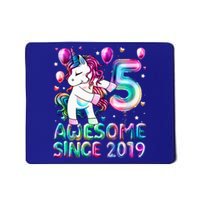 Flossing Unicorn 5 Year Old 5th Birthday Girl Unicorn Party  Mousepad