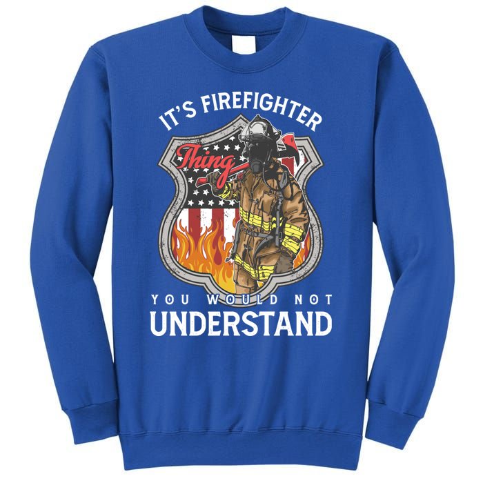 Firefighter Usa American Flag Fire Departt Rescue Hero Gift Sweatshirt