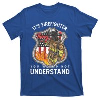 Firefighter Usa American Flag Fire Departt Rescue Hero Gift T-Shirt