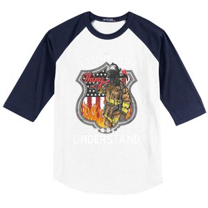 Firefighter Usa American Flag Fire Departt Rescue Hero Gift Baseball Sleeve Shirt