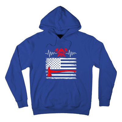 Firefighter Usa American Flag With Wildland Firefighter Hero Cute Gift Hoodie