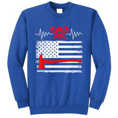 Firefighter Usa American Flag With Wildland Firefighter Hero Cute Gift Sweatshirt