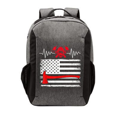 Firefighter Usa American Flag With Wildland Firefighter Hero Cute Gift Vector Backpack