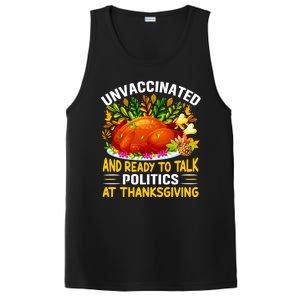 Funny Unvaccinated And Ready To Talk Politics At Thanksgiving PosiCharge Competitor Tank