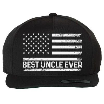 Funny Uncle Art For Uncle Best Uncle Ever US Flag Lover Wool Snapback Cap