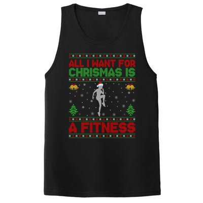 Funny Ugly All I Want For Christmas Is A Fitness Meaningful Gift PosiCharge Competitor Tank