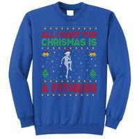 Funny Ugly All I Want For Christmas Is A Fitness Meaningful Gift Sweatshirt